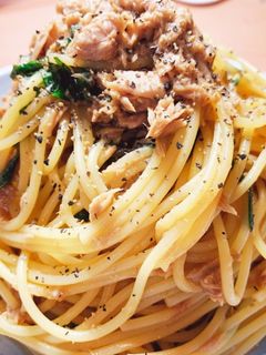 俺流、ツナと大葉の簡単和風パスタ-レシピのメイン写真