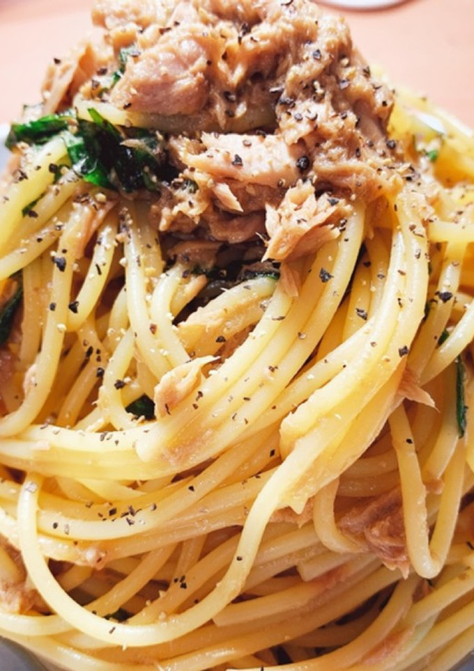 俺流、ツナと大葉の簡単和風パスタ-レシピのメイン写真