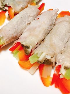 パプリカの豚肉巻き-レシピのメイン写真