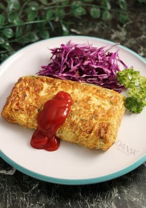 簡単!キャベツの卵焼き☆チーズ風味-レシピのメイン写真