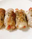 ダイエット　豚肉のパプリカチーズ巻き