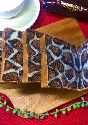 切って感動の【ヒョウ柄パン】-レシピのメイン写真