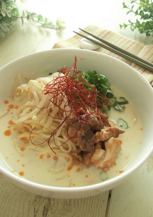 簡単！冷やし鯖缶豆乳ラーメン-レシピのメイン写真