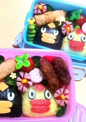 キャラ弁 　そらジロー　くもジロー-レシピのメイン写真