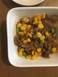 ご飯が進む!牛肉とコーンのポン酢炒め-レシピのメイン写真