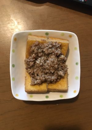 ジュワッと美味しい！厚揚げの肉あんかけ-レシピのメイン写真
