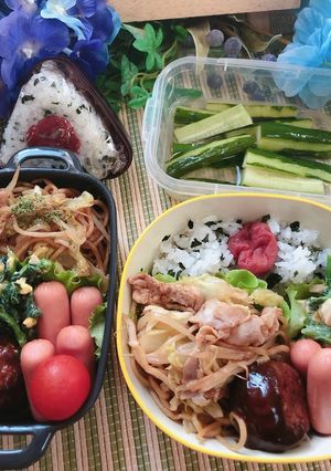 高校1年女子お弁当♡2020.08.06-レシピのメイン写真