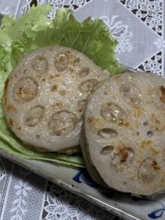 志学のおだしdeれんこん挟み焼き-レシピのメイン写真