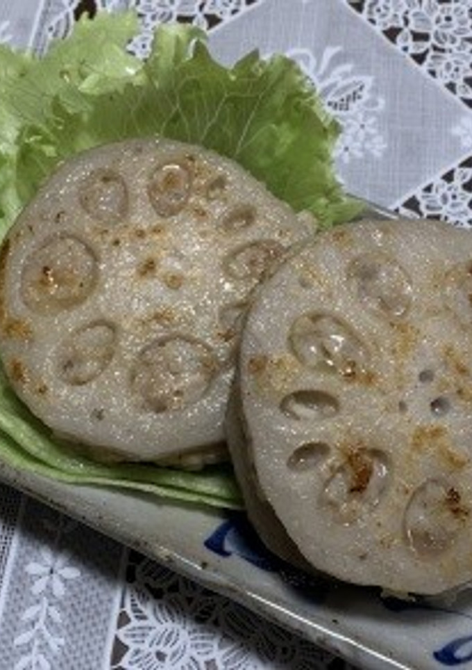 志学のおだしdeれんこん挟み焼き-レシピのメイン写真