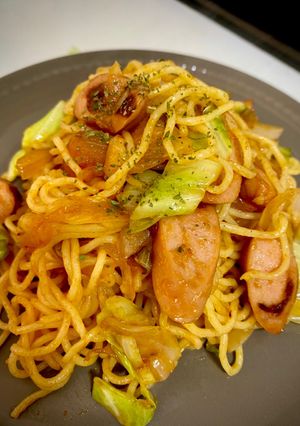 ナポリタン風コンソメ焼きそば-レシピのメイン写真