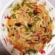 ナポリタンの具材で!中華風パスタ