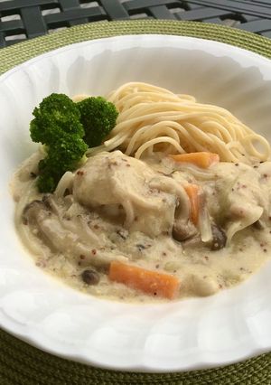 鶏肉のフリカッセ 粒マスタード風味-レシピのメイン写真