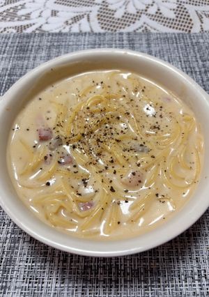 簡単！ワンボウルクリームパスタ！-レシピのメイン写真