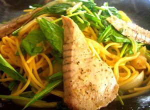 ☆戻り鰹とルッコラのおろし林檎パスタ☆-レシピのメイン写真