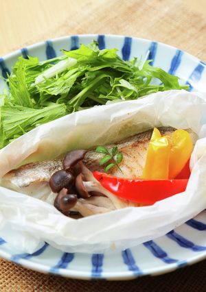 オーブンレンジで、簡単！白身魚の包み蒸し-レシピのメイン写真