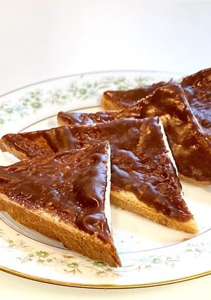 レンチンガナッシュでチョコレートトースト-レシピのメイン写真