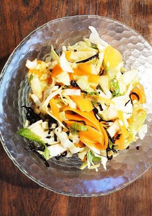 人参&キャベツの即席塩昆布和え-レシピのメイン写真