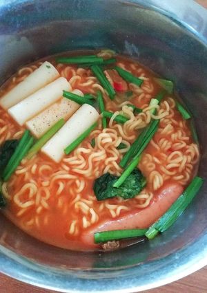 辛ラーメントッポギ☆ラッポギ-レシピのメイン写真