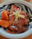 作りおきで冷やして煮こごり金目鯛の煮付け