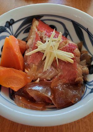 作りおきで冷やして煮こごり金目鯛の煮付け-レシピのメイン写真