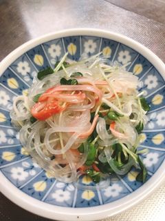 かいわれとカニカマとマロニーの中華和え-レシピのメイン写真