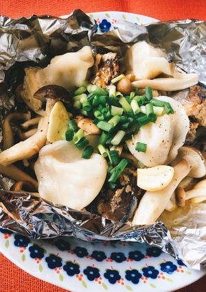 トースターで簡単！鯖缶としめじホイル焼き-レシピのメイン写真