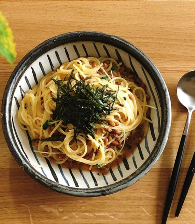 新定番！味噌バターでコク旨納豆パスタ-レシピのメイン写真