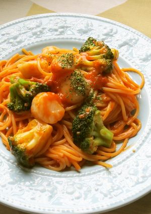 簡単豪華☆ホタテとブロッコリーのパスタ-レシピのメイン写真