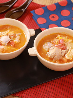鶏肉とえのきのトマトチゲスープ-レシピのメイン写真