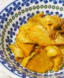 豚バラと南瓜の甘酢カレー粉焼き♪