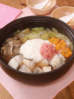 たらと野菜の明太とろろ鍋-レシピのメイン写真