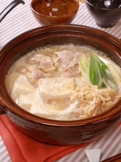 切り干し大根と豚肉のにんにくみそ豆乳鍋-レシピのメイン写真