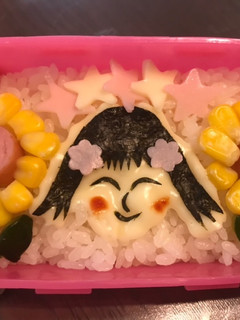 50キャラ弁 夏の女の子-レシピのメイン写真