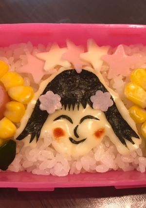 50キャラ弁　夏の女の子-レシピのメイン写真