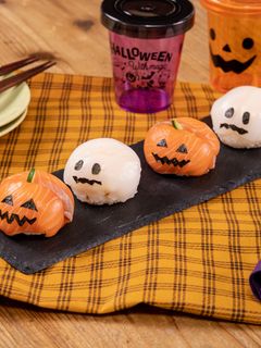 手鞠　手毬　てまり　ハロウィン　ジャックオーランタン ジャック・オー・ランタンとおばけのハロウィン手まり寿司の