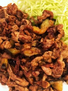 簡単☆豚肉とナスのにんにくしょうが焼き-レシピのメイン写真