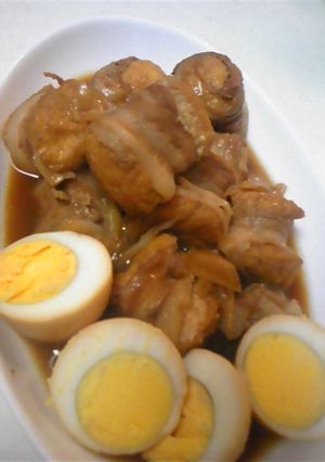 簡単！食べてビックリ♪豚の角煮？厚揚げ煮-レシピのメイン写真
