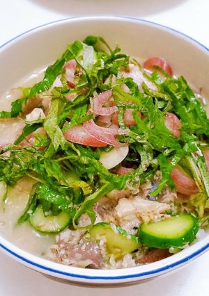 暑い夏に火を使わない♪さば缶で簡単冷や汁-レシピのメイン写真
