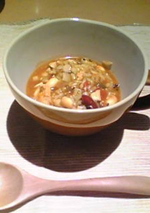 とりハムスープのマクロビリゾット　-レシピのメイン写真
