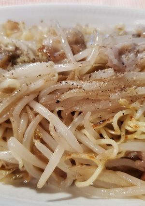 豚肉とザーサイともやしのあんかけ焼きそば-レシピのメイン写真
