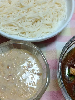 2種のつけ汁で食べるそうめん-レシピのメイン写真