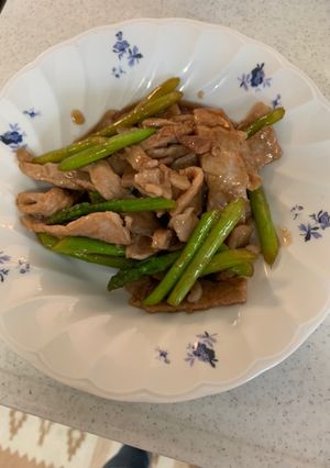 アスパラと豚ロース肉の青椒肉絲風-レシピのメイン写真