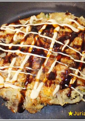 おからパウダーと長芋のもっちりお好み焼き-レシピのメイン写真