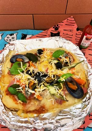 本格的モッツァレラチーズのミックスピザ-レシピのメイン写真