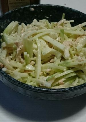 簡単！スイカの皮とツナのサラダ-レシピのメイン写真