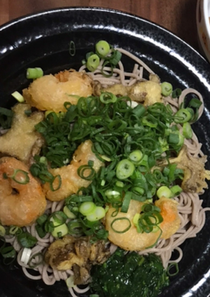 小海老と舞茸のねぎだく蕎麦-レシピのメイン写真
