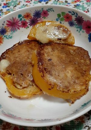 パプリカの肉詰め粉チーズ焼き。-レシピのメイン写真