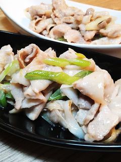 ネギ肉炒め-レシピのメイン写真