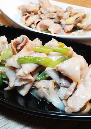 ネギ肉炒め-レシピのメイン写真