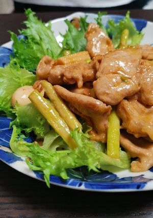 豚肉とアスパラガスのマヨ炒め-レシピのメイン写真